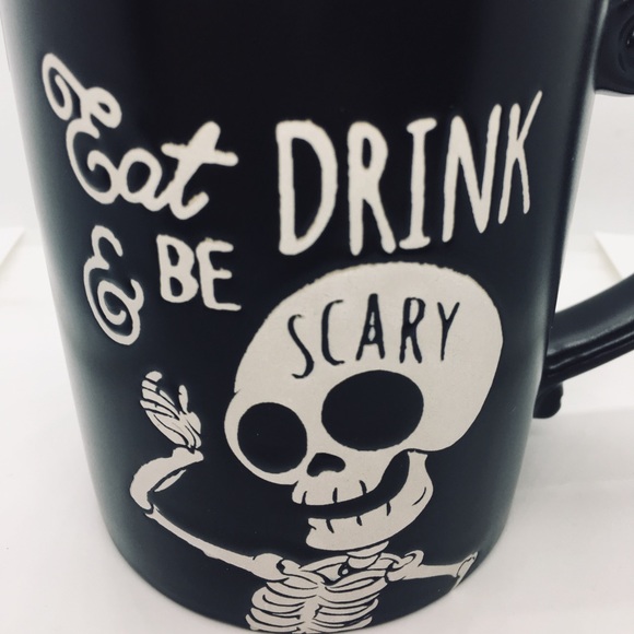Halloween Eat Drink & Be Scary Skeleton Mug Boo - Picture 2 of 8
